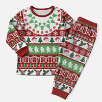 Snowman Tree Christmas Pajama Set Xmas Holiday Patterns - Wonder Print Shop