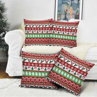 Snowman Tree Christmas Pillow Cover Xmas Holiday Patterns - Wonder Print Shop