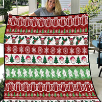 Snowman Tree Christmas Quilt Xmas Holiday Patterns - Wonder Print Shop