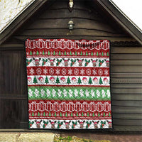 Snowman Tree Christmas Quilt Xmas Holiday Patterns - Wonder Print Shop