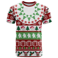 Snowman Tree Christmas T Shirt Xmas Holiday Patterns - Wonder Print Shop