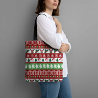 Snowman Tree Christmas Tote Bag Xmas Holiday Patterns - Wonder Print Shop