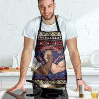 Santa And Jesus Christmas Christmas Apron Xmas Holiday Patterns - Wonder Print Shop