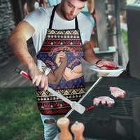 Santa And Jesus Christmas Christmas Apron Xmas Holiday Patterns - Wonder Print Shop