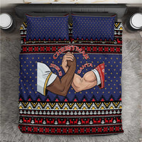 Santa And Jesus Christmas Christmas Bedding Set Xmas Holiday Patterns - Wonder Print Shop