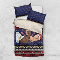 Santa And Jesus Christmas Christmas Bedding Set Xmas Holiday Patterns - Wonder Print Shop