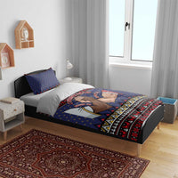 Santa And Jesus Christmas Christmas Bedding Set Xmas Holiday Patterns - Wonder Print Shop