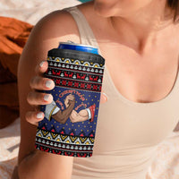Santa And Jesus Christmas Christmas 4 in 1 Can Cooler Tumbler Xmas Holiday Patterns - Wonder Print Shop
