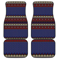 Santa And Jesus Christmas Christmas Car Mats Xmas Holiday Patterns - Wonder Print Shop