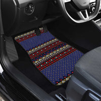 Santa And Jesus Christmas Christmas Car Mats Xmas Holiday Patterns - Wonder Print Shop