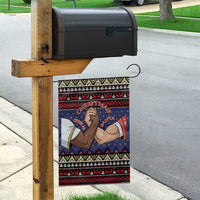 Santa And Jesus Christmas Christmas Garden Flag Xmas Holiday Patterns - Wonder Print Shop