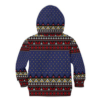 Santa And Jesus Christmas Christmas Kid Hoodie Xmas Holiday Patterns - Wonder Print Shop