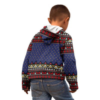 Santa And Jesus Christmas Christmas Kid Hoodie Xmas Holiday Patterns - Wonder Print Shop