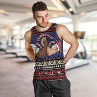Santa And Jesus Christmas Christmas Men Tank Top Xmas Holiday Patterns - Wonder Print Shop