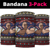 Santa And Jesus Christmas Christmas Neck Gaiter Xmas Holiday Patterns - Wonder Print Shop