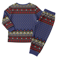 Santa And Jesus Christmas Christmas Pajama Set Xmas Holiday Patterns - Wonder Print Shop
