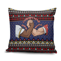 Santa And Jesus Christmas Christmas Pillow Cover Xmas Holiday Patterns - Wonder Print Shop