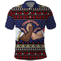Santa And Jesus Christmas Christmas Polo Shirt Xmas Holiday Patterns - Wonder Print Shop