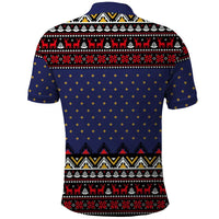 Santa And Jesus Christmas Christmas Polo Shirt Xmas Holiday Patterns - Wonder Print Shop