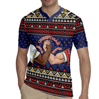 Santa And Jesus Christmas Christmas Rugby Jersey Xmas Holiday Patterns - undefined