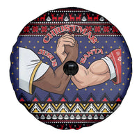 Santa And Jesus Christmas Christmas Spare Tire Cover Xmas Holiday Patterns - Wonder Print Shop