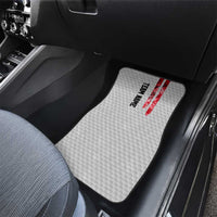 Custom Golf Ball and Clubs Car Mats with American Flag Smoke Effect and Hexagon Pattern - Wonder Print Shop