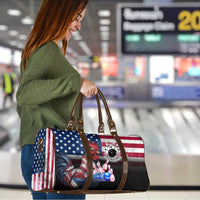 Bowling Rooster Travel Bag with Striking Pins and American Flag Feather Pattern - Wonder Print Shop