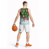 Funny Christmas Golf Shirt Mens Golf Basketball Jersey Santa Golfer Christmas - Wonder Print Shop