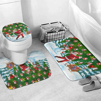 Funny Christmas Golf Shirt Mens Golf Bathroom Set Santa Golfer Christmas - Wonder Print Shop