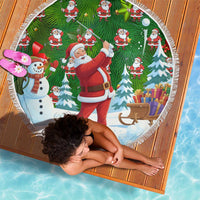 Funny Christmas Golf Shirt Mens Golf Beach Blanket Santa Golfer Christmas - Wonder Print Shop