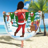 Funny Christmas Golf Shirt Mens Golf Beach Blanket Santa Golfer Christmas - Wonder Print Shop