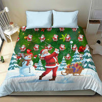 Funny Christmas Golf Shirt Mens Golf Bedding Set Santa Golfer Christmas - Wonder Print Shop