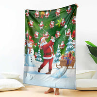 Funny Christmas Golf Shirt Mens Golf Blanket Santa Golfer Christmas - Wonder Print Shop