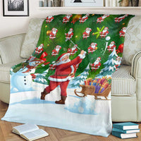 Funny Christmas Golf Shirt Mens Golf Blanket Santa Golfer Christmas - Wonder Print Shop
