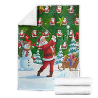 Funny Christmas Golf Shirt Mens Golf Blanket Santa Golfer Christmas - Wonder Print Shop