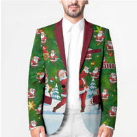 Custom Funny Christmas Golf Shirt Mens Golf Blazer Santa Golfer Christmas - Wonder Print Shop