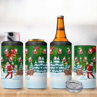 Funny Christmas Golf Shirt Mens Golf 4 in 1 Can Cooler Tumbler Santa Golfer Christmas - Wonder Print Shop