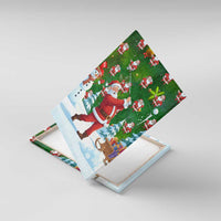 Funny Christmas Golf Shirt Mens Golf Canvas Wall Art Santa Golfer Christmas - Wonder Print Shop