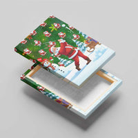Funny Christmas Golf Shirt Mens Golf Canvas Wall Art Santa Golfer Christmas - Wonder Print Shop