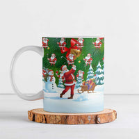 Funny Christmas Golf Shirt Mens Golf Ceramic Mug Santa Golfer Christmas - Wonder Print Shop