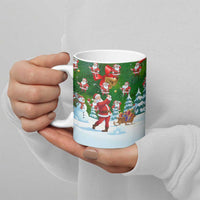 Funny Christmas Golf Shirt Mens Golf Ceramic Mug Santa Golfer Christmas - Wonder Print Shop