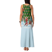 Custom Funny Christmas Golf Shirt Mens Golf Family Matching Tank Maxi Dress and Hawaiian Shirt Santa Golfer Christmas - Wonder Print Shop