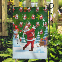 Funny Christmas Golf Shirt Mens Golf Garden Flag Santa Golfer Christmas - Wonder Print Shop
