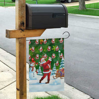 Funny Christmas Golf Shirt Mens Golf Garden Flag Santa Golfer Christmas - Wonder Print Shop