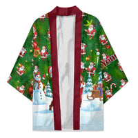 Custom Funny Christmas Golf Shirt Mens Golf Kimono Santa Golfer Christmas - Wonder Print Shop