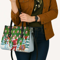 Funny Christmas Golf Shirt Mens Golf Leather Bag Santa Golfer Christmas - Wonder Print Shop