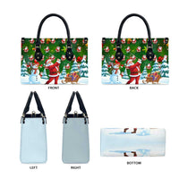Funny Christmas Golf Shirt Mens Golf Leather Bag Santa Golfer Christmas - Wonder Print Shop