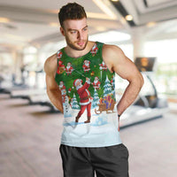 Funny Christmas Golf Shirt Mens Golf Men Tank Top Santa Golfer Christmas - Wonder Print Shop