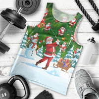 Funny Christmas Golf Shirt Mens Golf Men Tank Top Santa Golfer Christmas - Wonder Print Shop