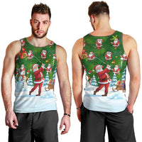Funny Christmas Golf Shirt Mens Golf Men Tank Top Santa Golfer Christmas - Wonder Print Shop
